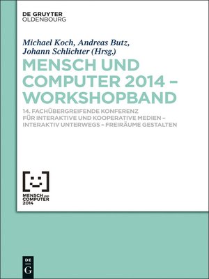 cover image of Mensch & Computer 2014 – Workshopband